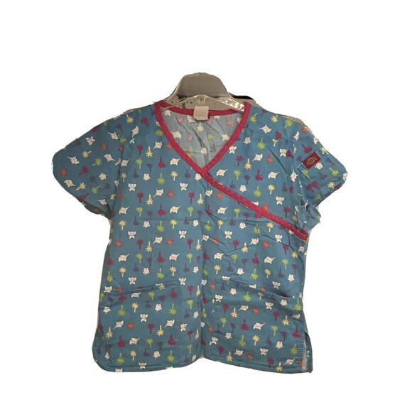 Lot of 6 Womens Uniform Medical Pullover Scrub Tops Shirts XS Pockets Cotton - Picture 3 of 12